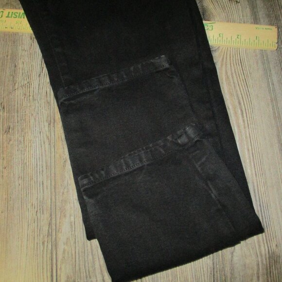 Vintage Women CK Calvin Klein Black Jeans High Rise Size 8 Msre 28x28 - Picture 13 of 13